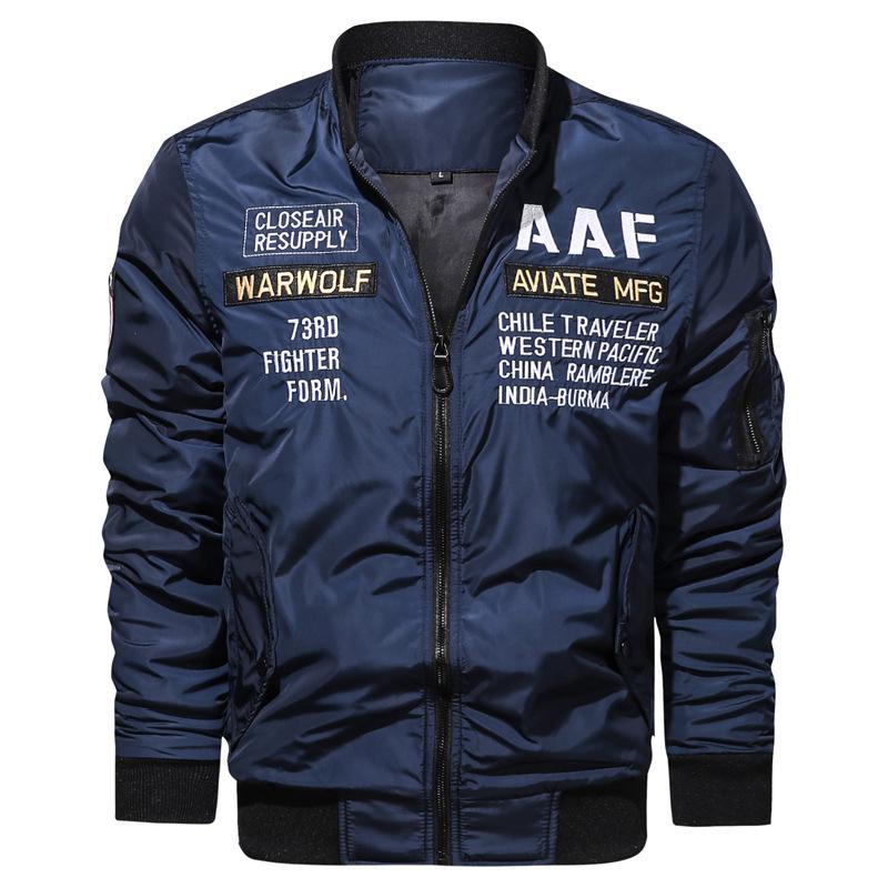 Tactics Style Men Outdoor Windproof Coat Men Casual Jacket Stand Collar Baseball Uniform plus Size Men's Casual Men's Flight Jacket Men