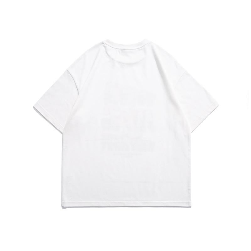 Men T Shirt Summer Casual Tops Men's Clothes Summer Wear Vintage Men's round Neck Short Sleeve Casual Loose Letter Printed T-shirt
