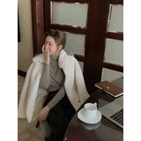Beth Dutton Outfits Lapel Plush Coat Female Gentle Loose Small Coat
