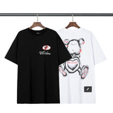 We11done T Shirt Bear Printed Loose Casual Men's and Women's Short Sleeve