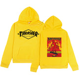 Thrasher Hoodie Fall Men's Clothing Casual plus Size Coat