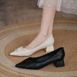 Nude Chunky Heel