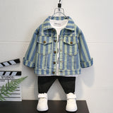 Toddler Boys Jackets Children's Clothing Boys Autumn Wear Denim Jacket Children's Clothing