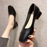 Nude Chunky Heel