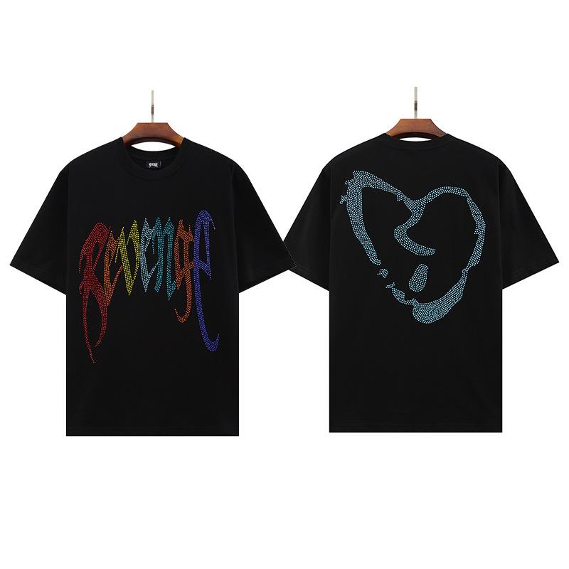 Revenge T Shirt High Street Hip Hop Oversize Loose Short Sleeve T-shirt Men and Women BF