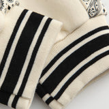 Letterman Jacket Outfit Senior Jackets Varsity Baseball Coat Jacket Men's Loose Lapel Baseball Uniform Jacket