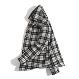 Man Fall Winter Outfis Winter Retro Plaid Long Sleeve Shirt Men's Fashion Brand Loose Coat
