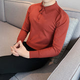 Men Polo Shirts Lapel Knitwear T-shirt