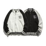 Man Fall Winter Outfis Autumn and Winter Baseball Uniform Sweater Men and Women Couple Lazy Casual Sweater Coat