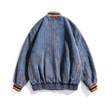 Letterman Jacket Outfit Senior Jackets Varsity Baseball Coat Overalls Men's Loose Baseball Uniform Jacket