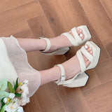 Nude Pumps Block Heel