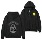 Smiley Face Hoodie Smiley Face Spring and Autumn Hoodie Men's and Women's Casual Clothes Zipper Coat