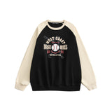 Letterman Jacket Outfit Senior Jackets Varsity Baseball Coat Baseball Printing Hat-Free Sweater Men's Sports Pullover