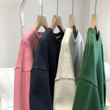 Diana Harvard Sweatshirt Short round Neck Bright Line Sweater