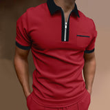 Polo Shirts Slim Fit Pocket Men's T-shirt