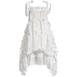 Fairy Dress Vacation Skirt Irregular Cake Dress Design Mesh Lace Pleated Fairy First Love Dress