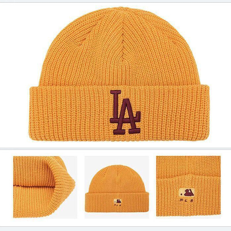 Yankee and Dogers Winter Hat Autumn and Winter Women's Warm Fashion Knitted Hat