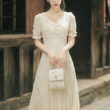 Women Cottagecore Dress Elegant Dress Summer