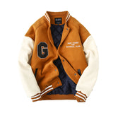 Yankee Letterman Jacket Outfit Senior Jackets Varsity Baseball College Coat Mlbny Baseball Uniform Spring and Autumn Loose Top