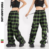 Men Cargo Pants Couple Wide-Leg Overalls