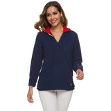 Women Sherpa Jacket Lamb Wool Pullover and Fleece Sweater Women's Autumn and Winter Plush Top