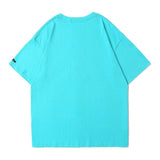 Men's T Shirt Summer Casual Tops Cartoon Rice Pink Printed Short Sleeve T-shirt Men's round Neck Half Sleeve Trendy Loose Half Sleeve T-shirt