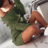 Sweater Dress Outfit With Tights 2 Piece Set Sweater Autumn and Winter Sheath Dress Knitwear Women's Clothing