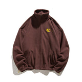 Man Fall Winter Outfis Autumn and Winter Retro Jacket Men's and Women's Casual Loose and Lazy Style Coat