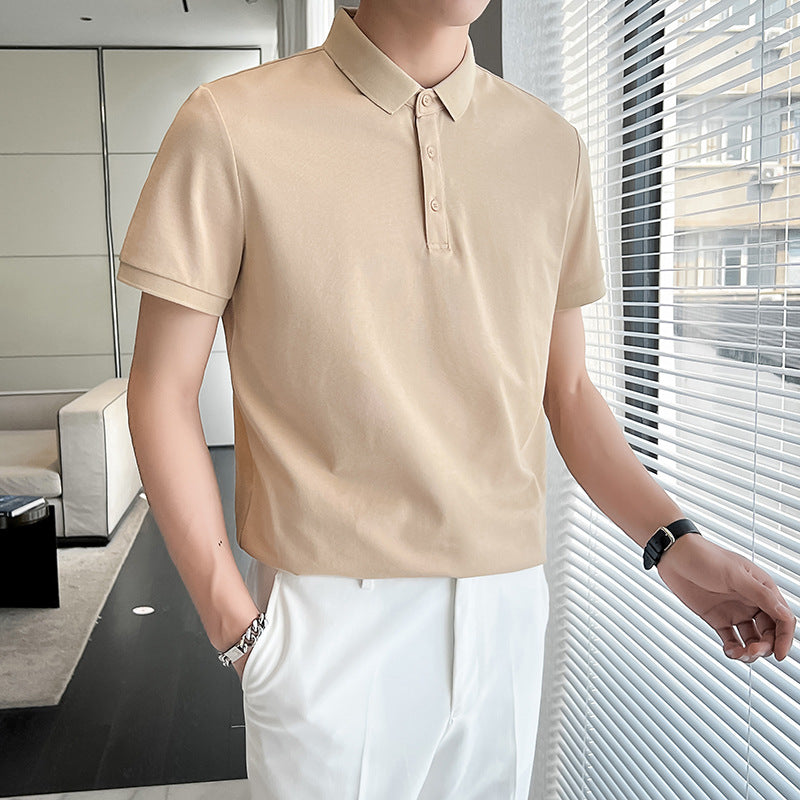 Men Polo Shirts Men's Short-Sleeve Lapel T-shirt
