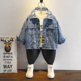Toddler Boys Jackets Children's Denim Jacket Spring and Autumn