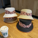 Straw Hat Sun Bucket Hat Summer Outdoor Sun-Proof Beach Hat