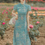 Women cottagecore Dress Girl Dress Vintage Cheongsam