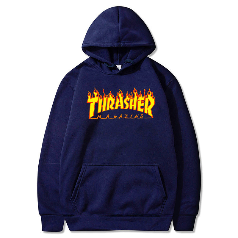 Thrasher Hoodie Hip Hop Fashion Hooded Sweatshirt Top