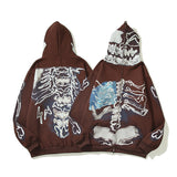 Skeleton Hoodie Travis Scott 3D Sweater Printed Skull Hoodie