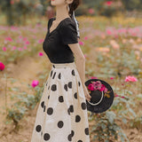 Women Cottagecore Dress Summer Retro Gentle