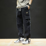 Men Cargo Pants Spring Loose Men's Casual Trousers