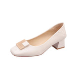 Nude Chunky Heel