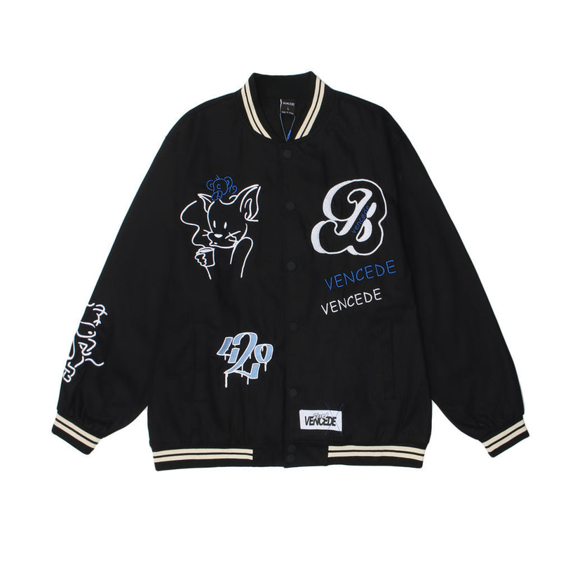 Letterman Jacket Outfit Senior Jackets Varsity Baseball Coat Letter Embroidered Baseball Uniform Men