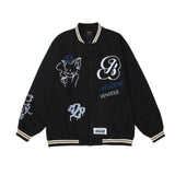 Letterman Jacket Outfit Senior Jackets Varsity Baseball Coat Letter Embroidered Baseball Uniform Men