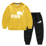 Children Pokemon Pikachu Hoodie & Pant Set Two-Piece Cotton Sweater Set