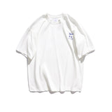 Summer Panda Printing Short-Sleeved T-shirt Men's Loose Fashion Brand round Neck Cotton Base Shirt All-Matching Men's Clothing