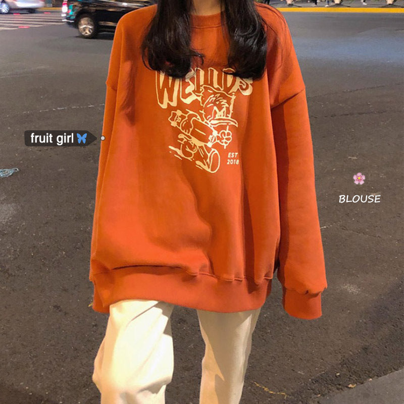 Slogan Graphic Hoodie