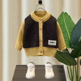 Toddler Boys Jackets Autumn Knitted Sweater Baby Clothes