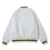 Letterman Jacket Outfit Senior Jackets Varsity Baseball Coat Baseball Uniform Loose Lapel Flight Jacket Coat