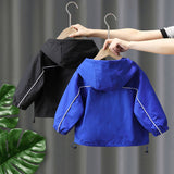 Toddler Boys Jackets Boys Autumn Clothing Hooded Coat and Trench Coat