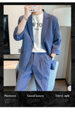 Seersucker Suit Men's Suit Two-Piece Set