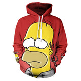 The Simpsons Hoodie Cartoon Series 3D Digital Printing Sweater