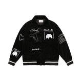 Letterman Jacket Outfit Senior Jackets Varsity Baseball Coat Letter Velvet Jacket Men's Coat