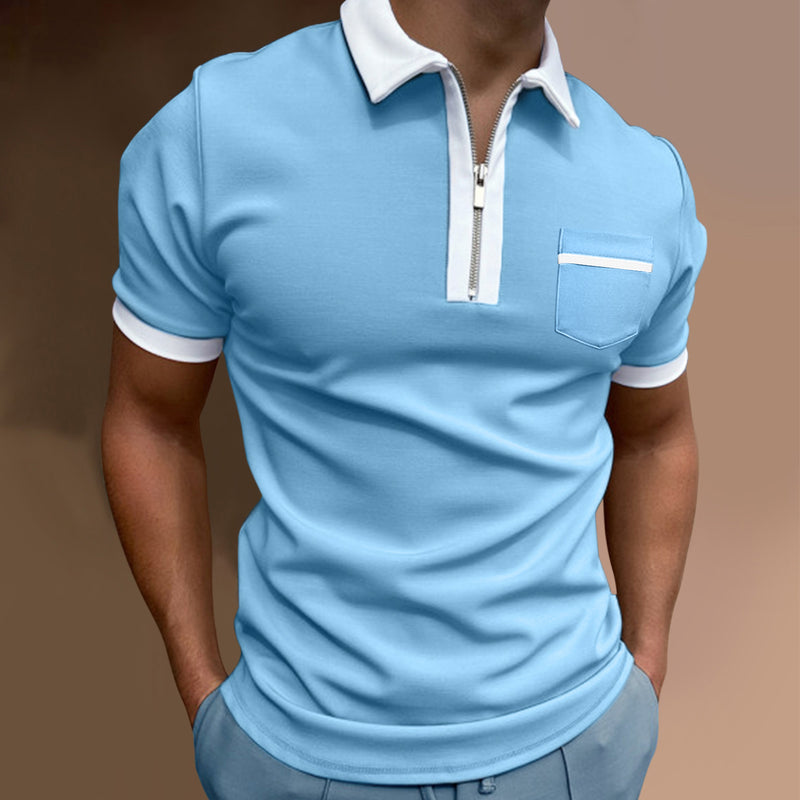 Polo Shirts Slim Fit Pocket Men's T-shirt