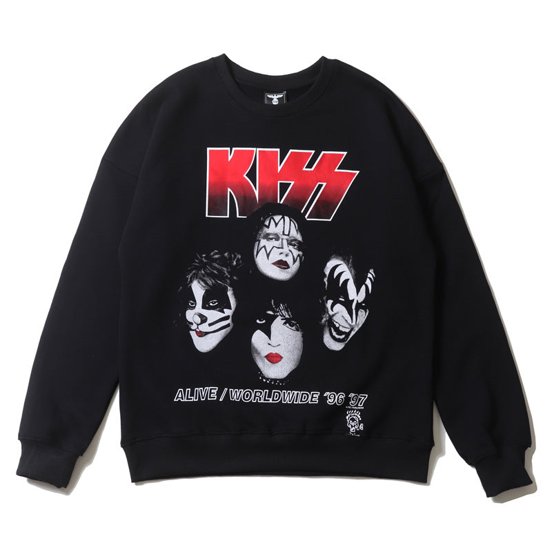 Kanye West Sunday Service Sweatshirt Retro Long Sleeve Crew Neck Sweater